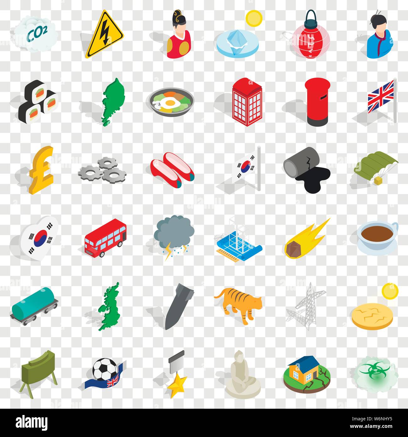 Culture icons set, isometric style Stock Vector Image & Art - Alamy