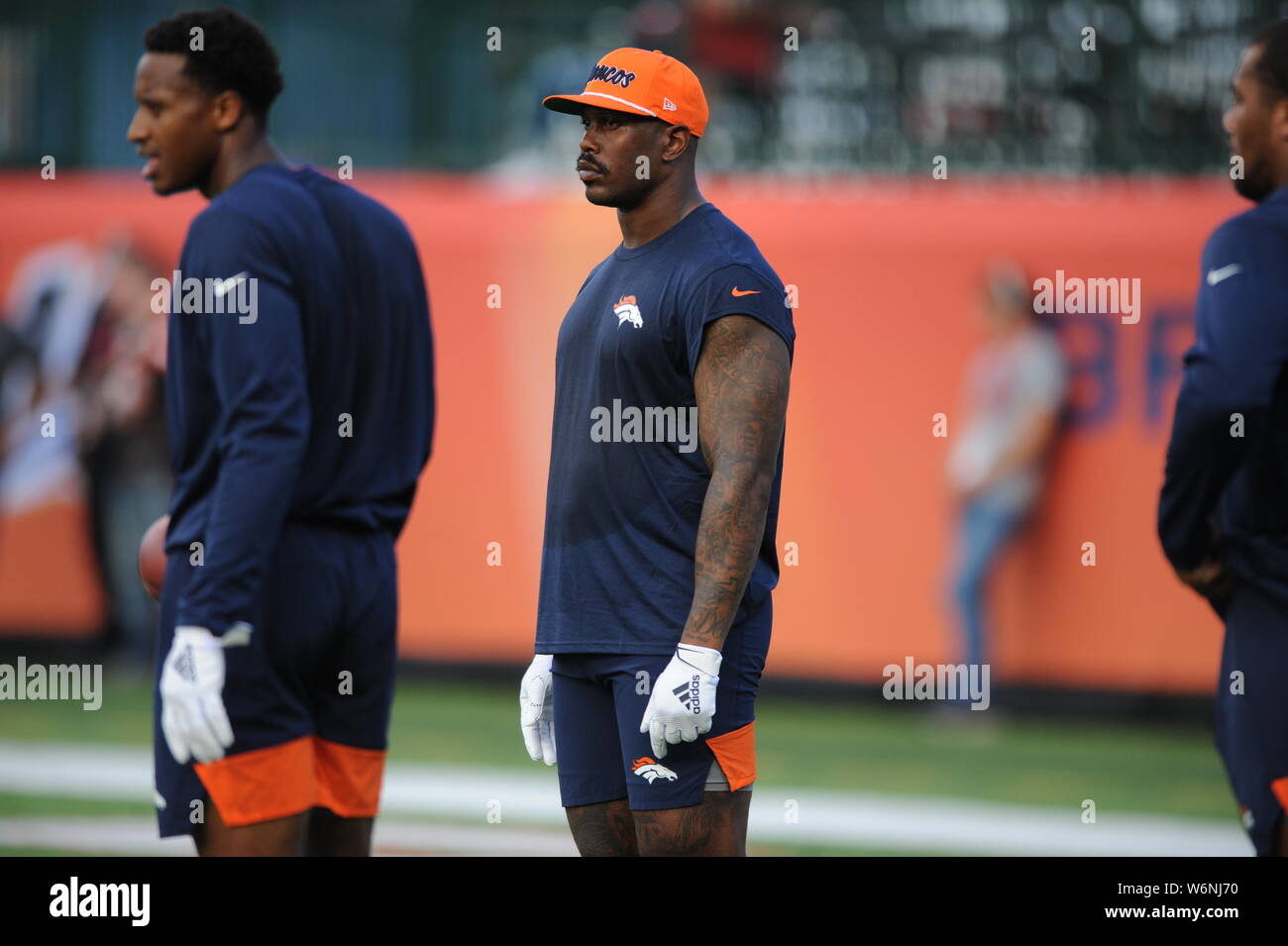 Denver Broncos outside linebacker Von Miller (58) looks on against the New  York Jets during an NFL football game Sunday, Sept. 26, 2021, in Denver.  (AP Photo/Jack Dempsey Stock Photo - Alamy