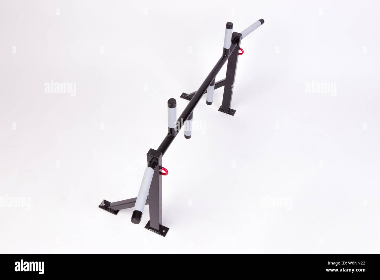 Sports wall horizontal bar isolated on white background Stock Photo Alamy