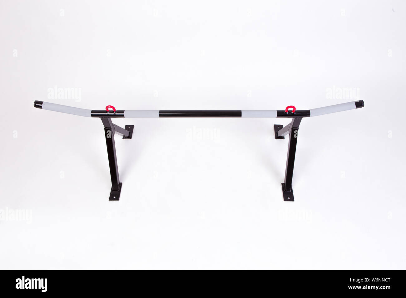 Sports wall horizontal bar isolated on white background Stock Photo Alamy