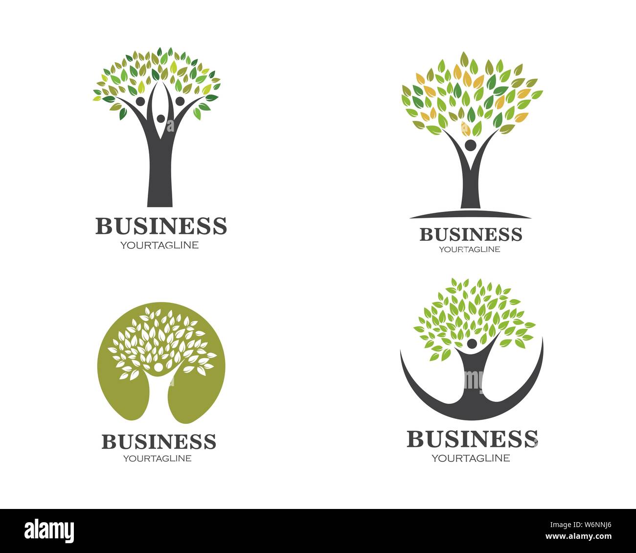 family tree logo template vector illustration Stock Vector Image & Art ...