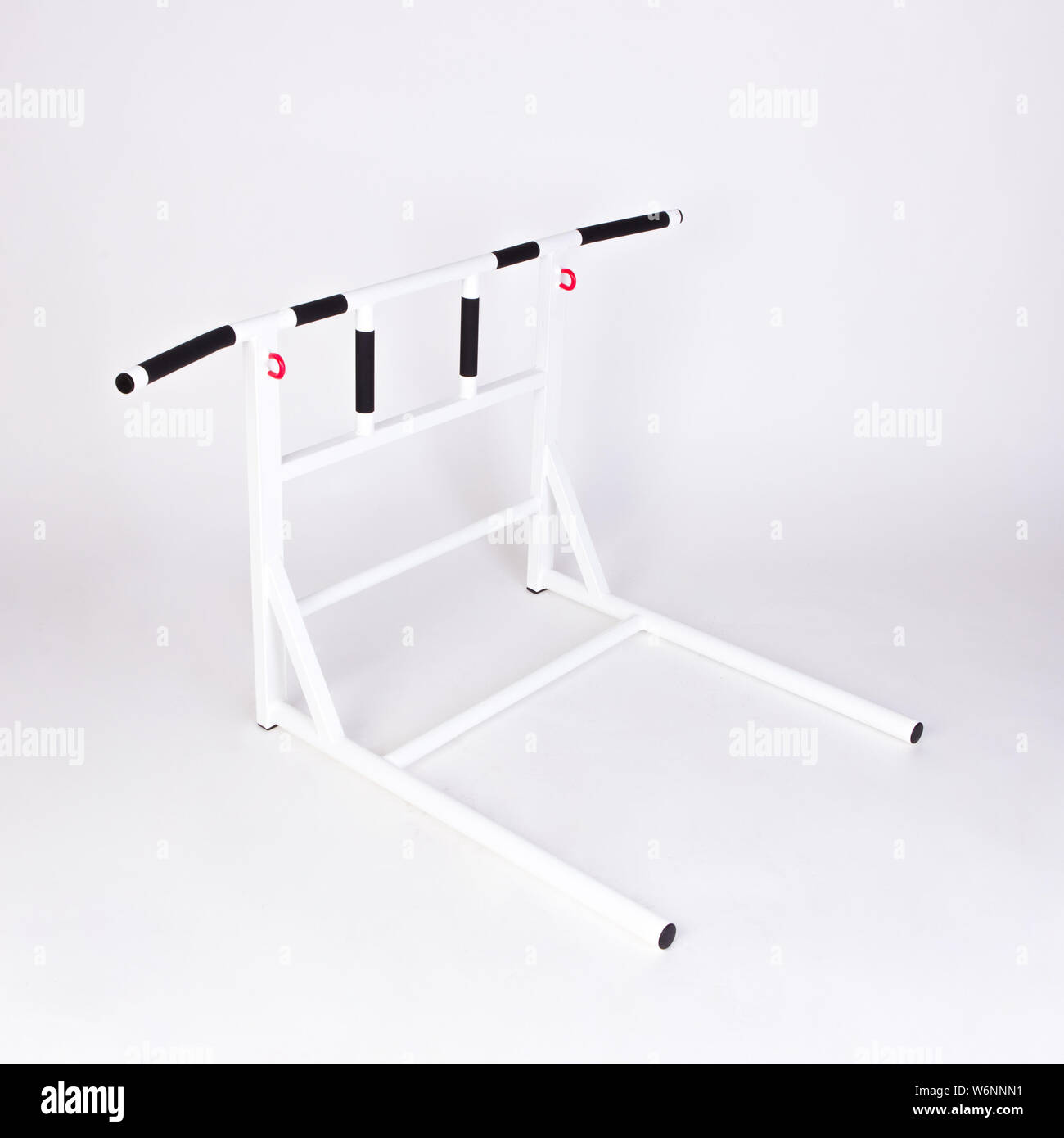 Sports wall horizontal bar isolated on white background Stock Photo Alamy