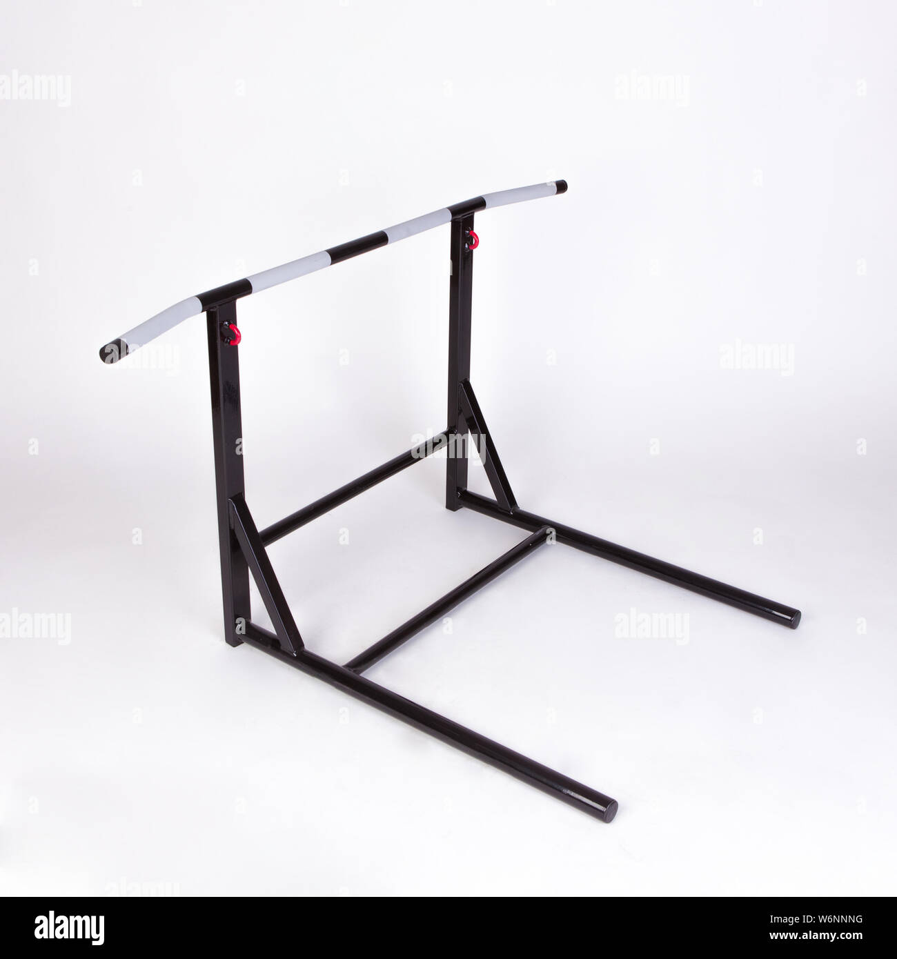 Sports wall horizontal bar isolated on white background Stock Photo Alamy