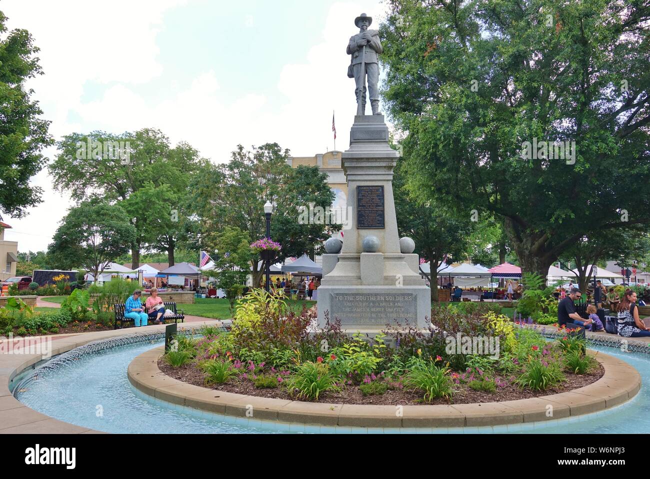 BENTONVILLE, ARKANSAS 28 JUN 2019 View of the Bentonville Confederate