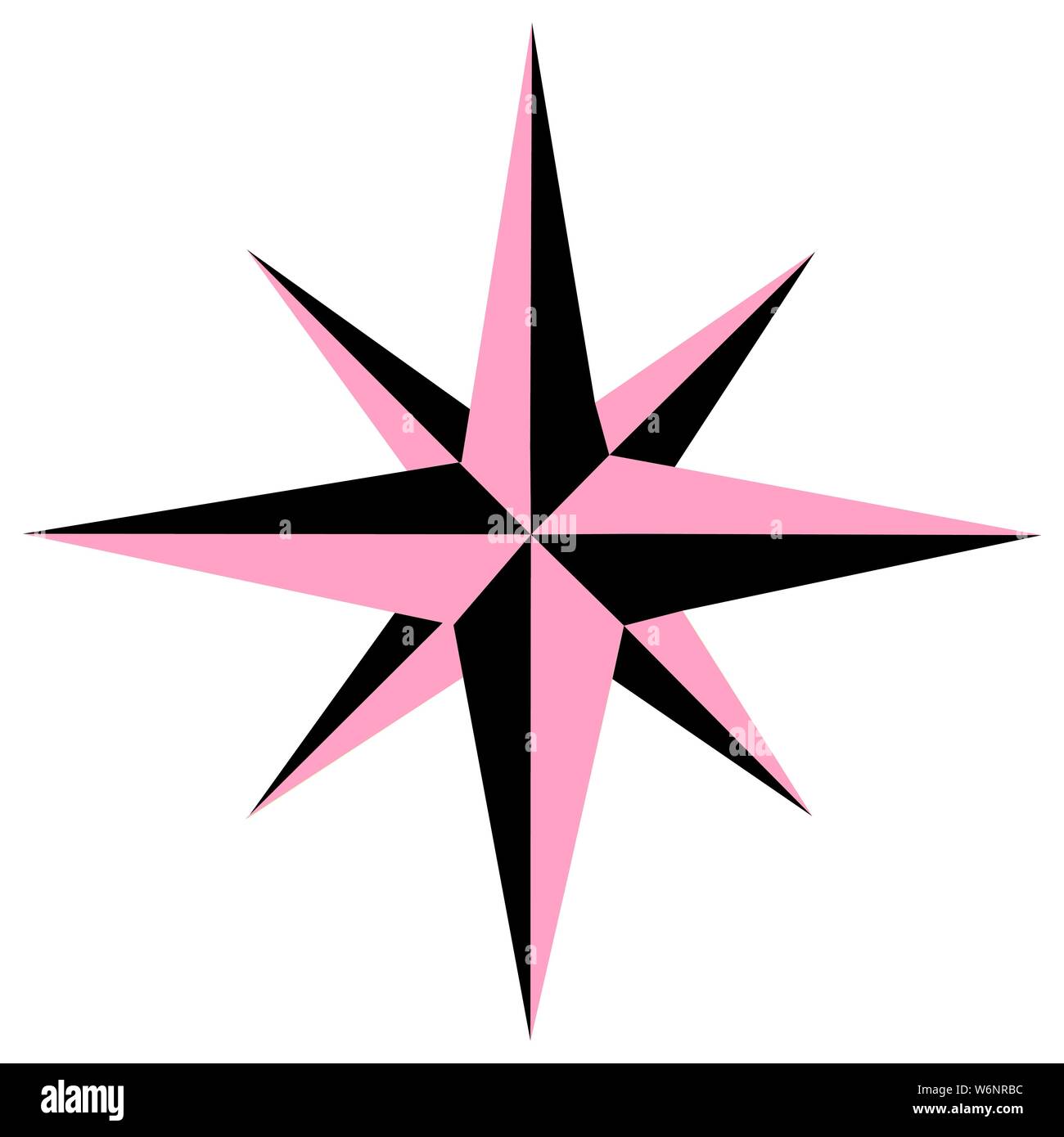 Compass Rose Star Icon Vector Logo Template Vector illustration EPS10 Stock Vector