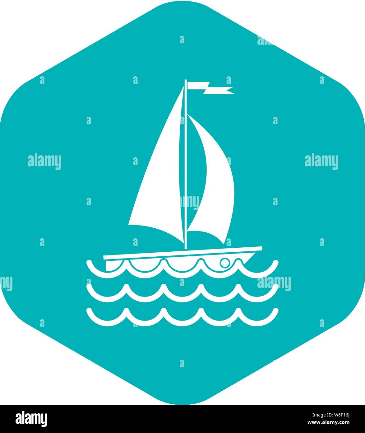 Yacht icon, simple style Stock Vector Image & Art - Alamy