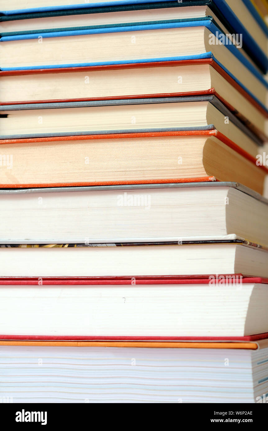 colorful books for background uses Stock Photo - Alamy