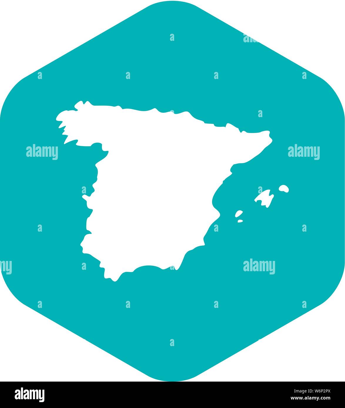 Map of Spain icon, simple style Stock Vector Image & Art - Alamy