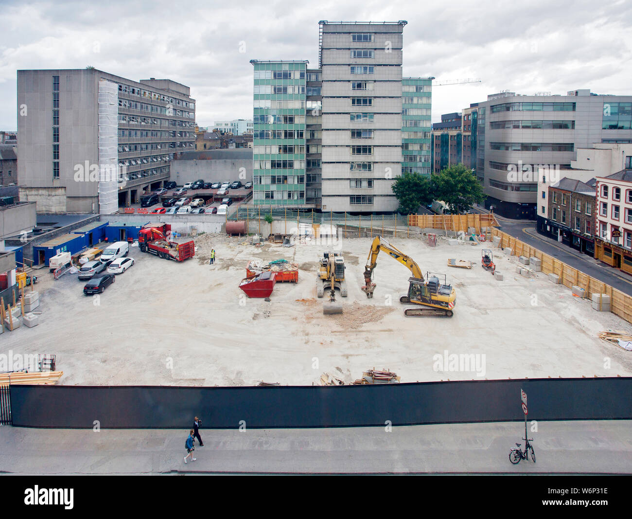 Building Site Dublin Ireland Stock Photo