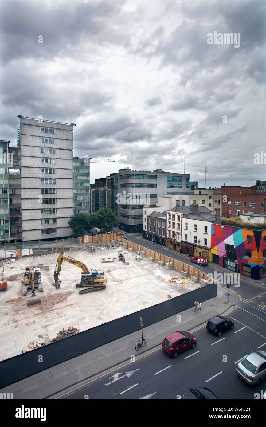 Building Site Dublin Ireland Stock Photo