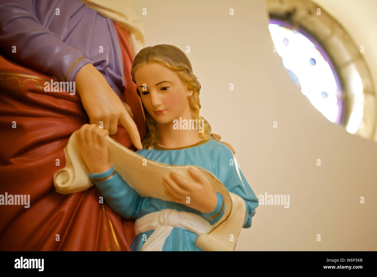 Statue in Catholic Church Stock Photo Alamy