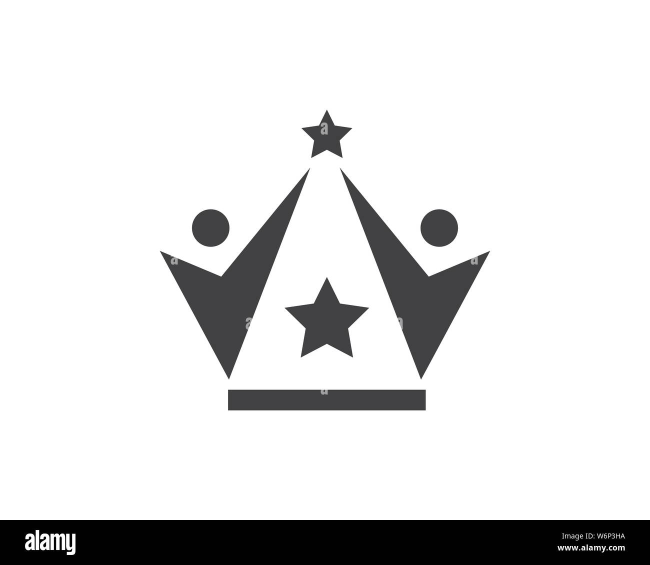 royal crown logo icon vector illustration design Stock Vector Image ...