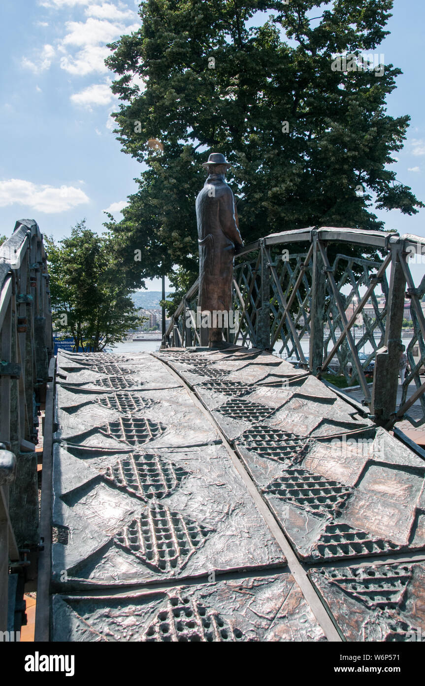 Monument to Imre Nagy Stock Photo