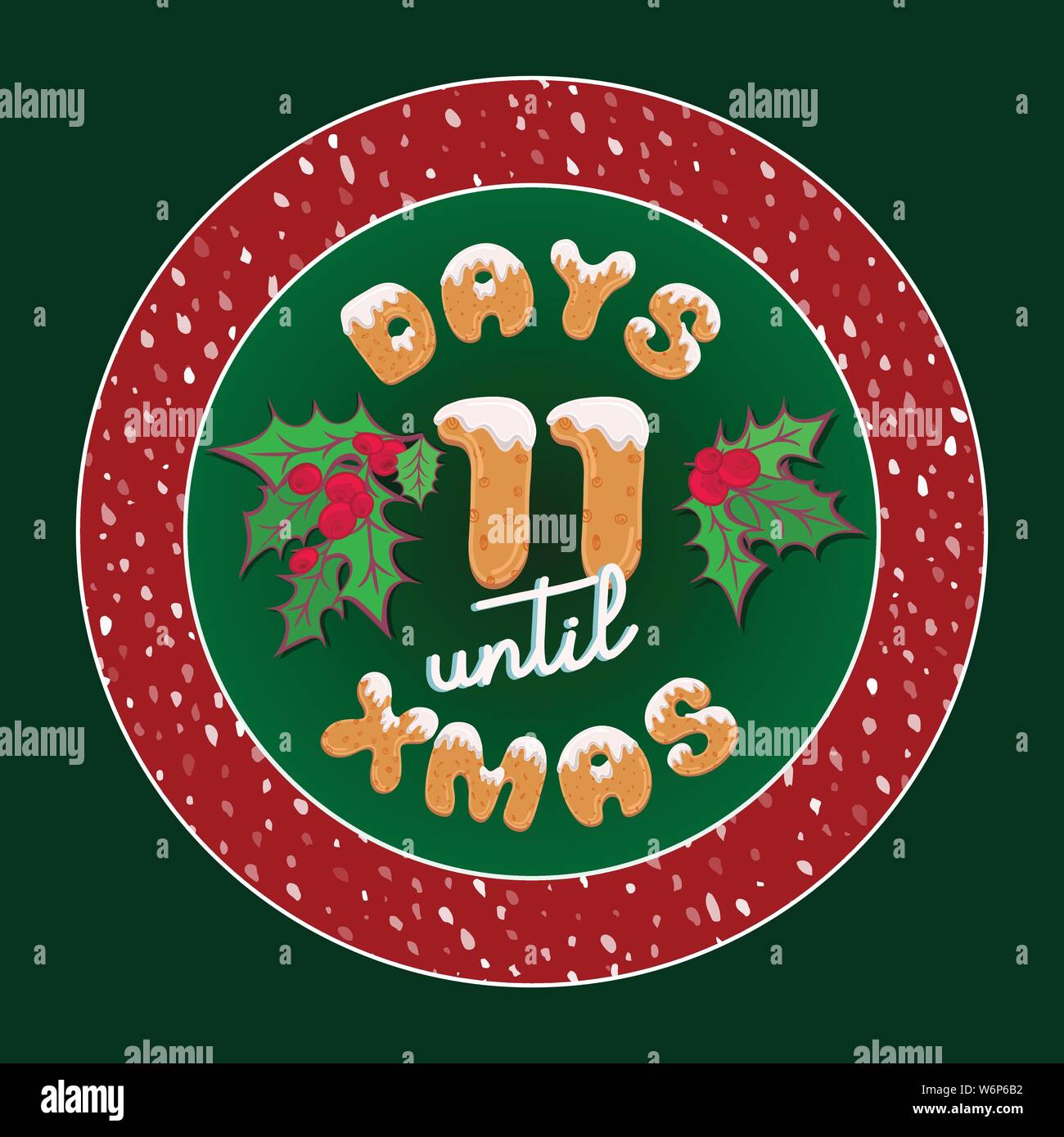 Number 11 snow Stock Vector Images Alamy