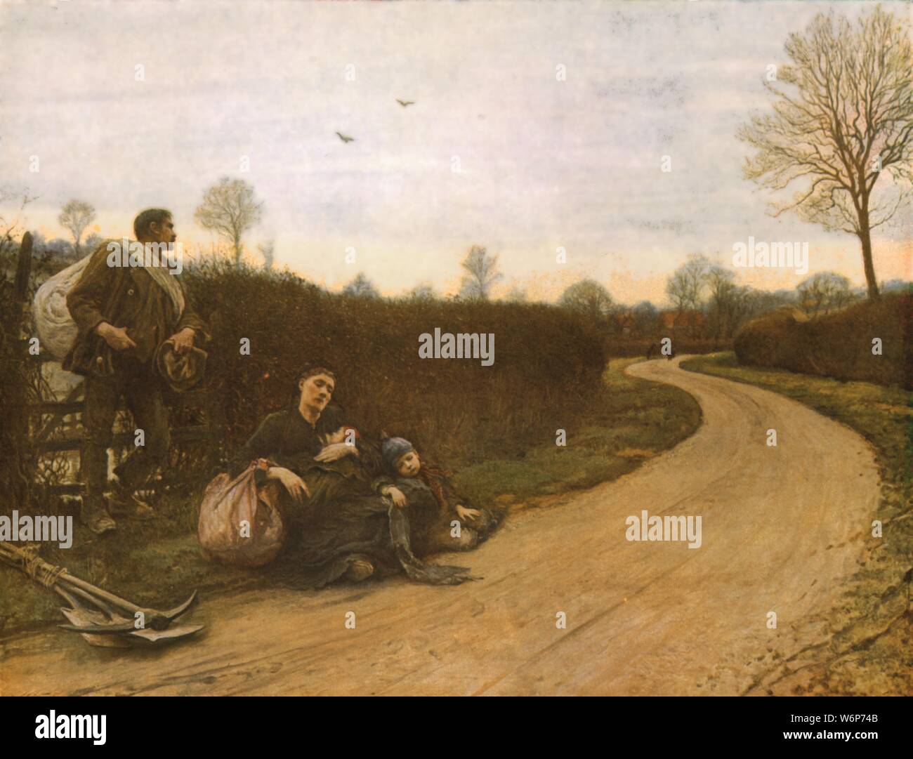 Hard times sir hubert von herkomer hires stock photography and images