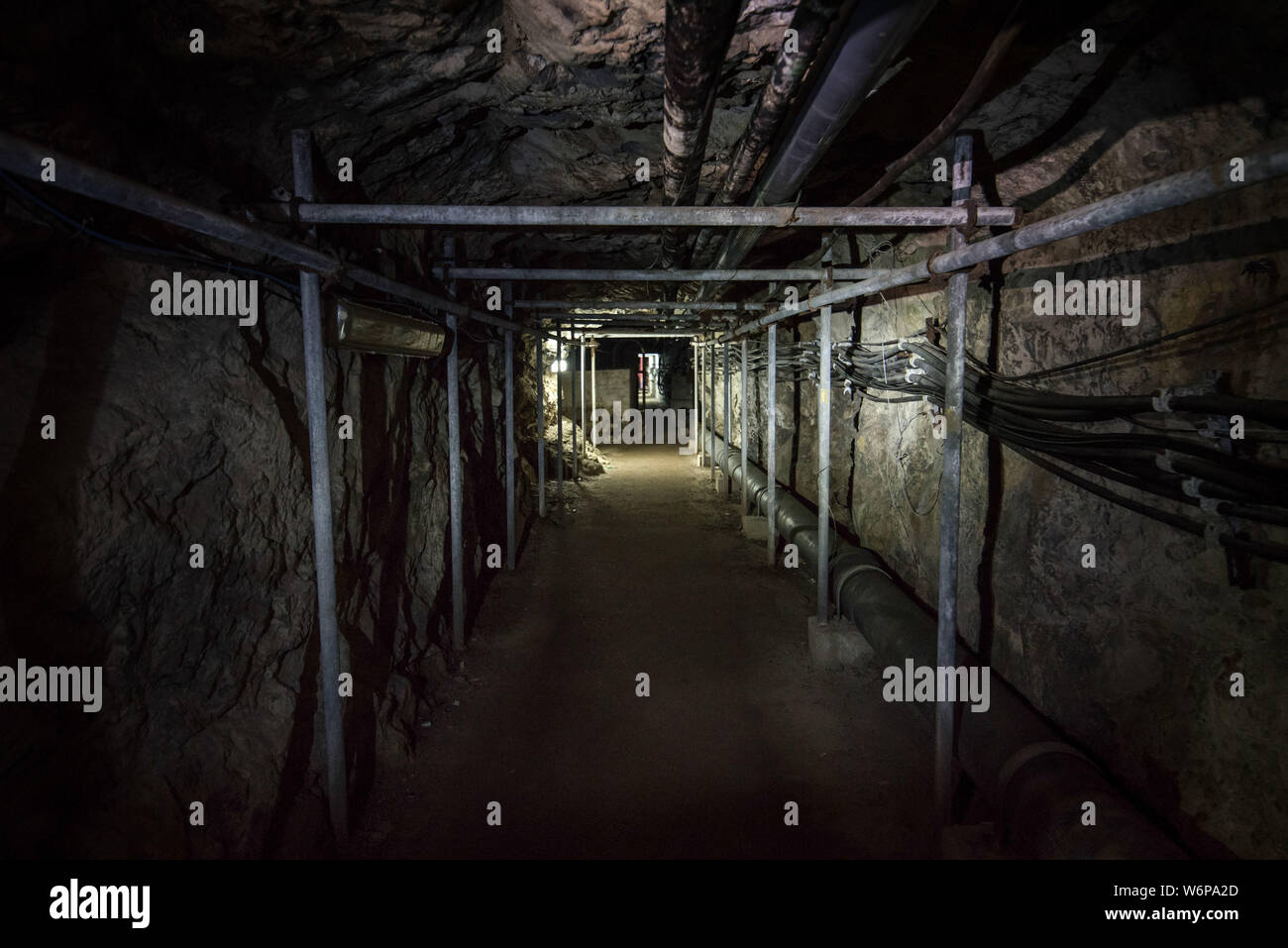 WWII Calpe underground Hospital Underneath the Rock of Gibraltar. The