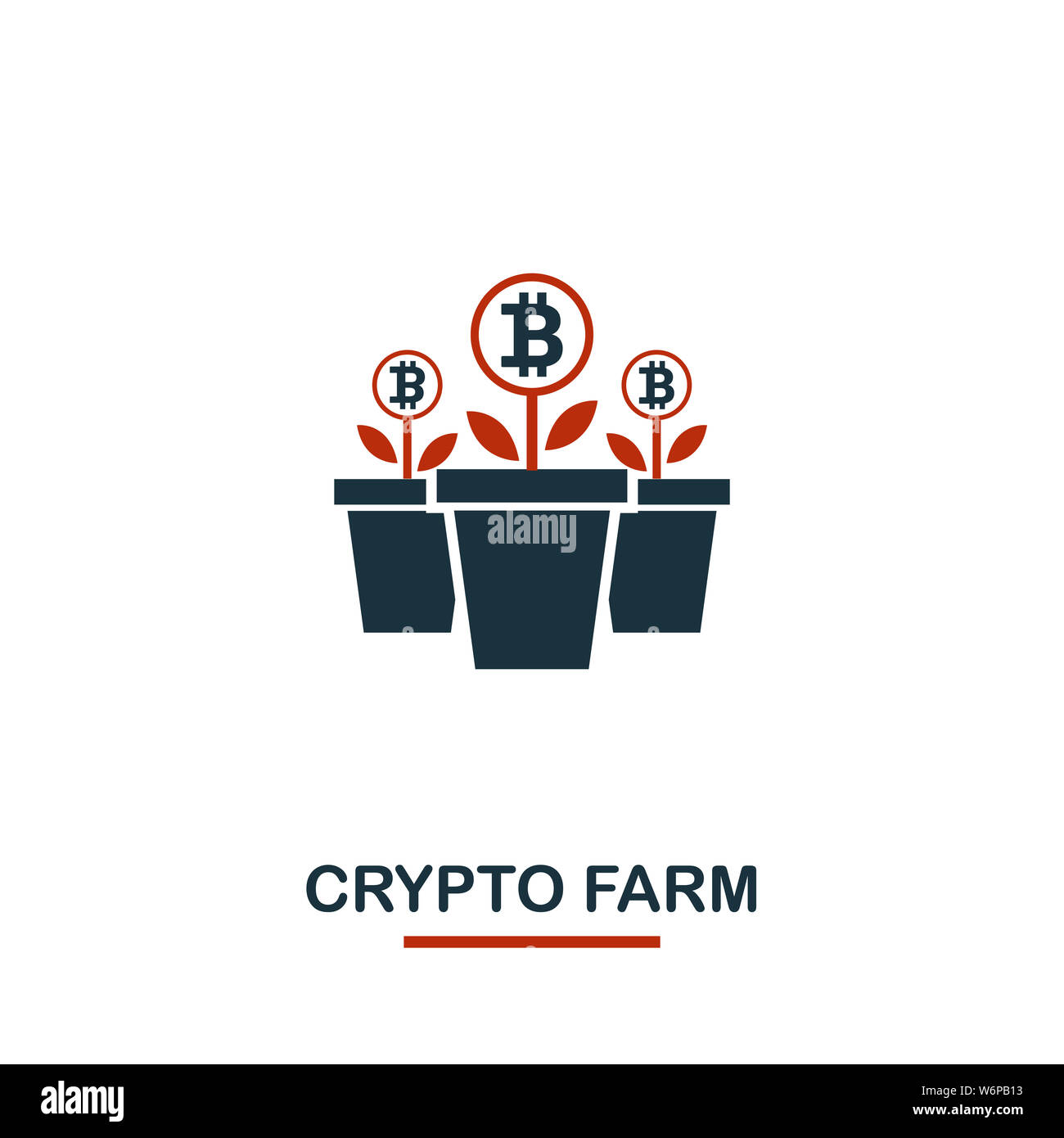 Crypto Farm icon. Creative two colors design from crypto currency icons  collection. Simple pictogram crypto farm icon for web design, apps,  software Stock Photo - Alamy