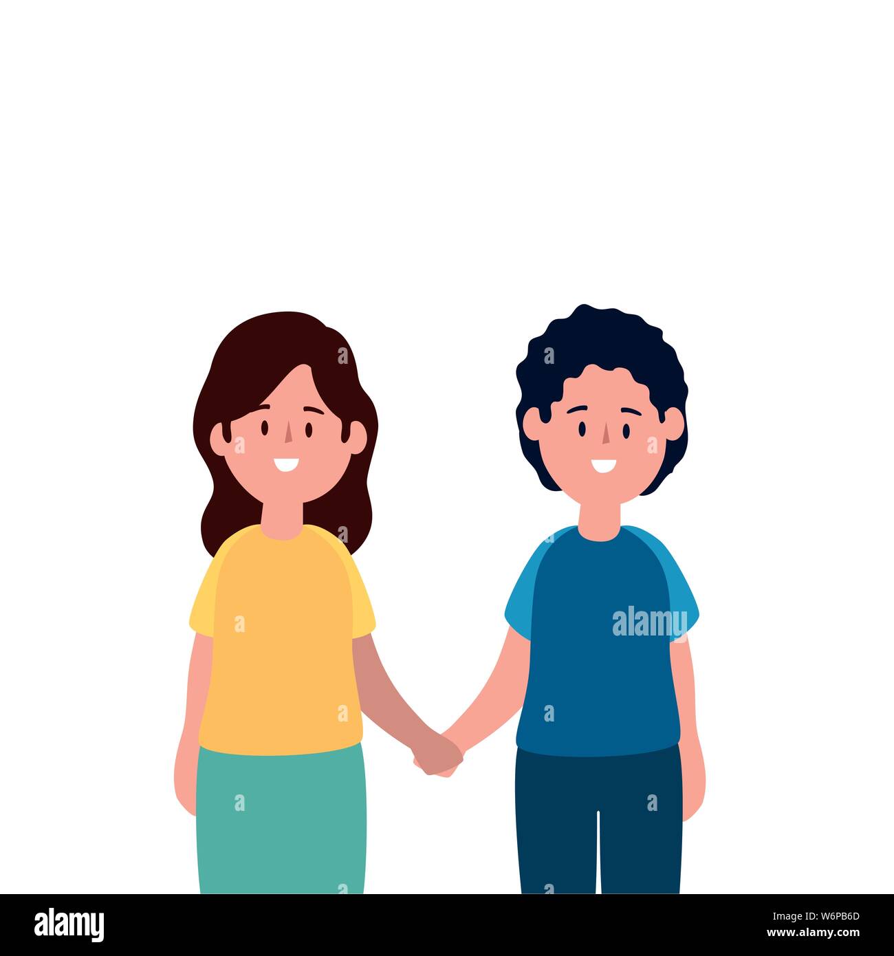 little kids couple avatars characters Stock Vector Image & Art - Alamy