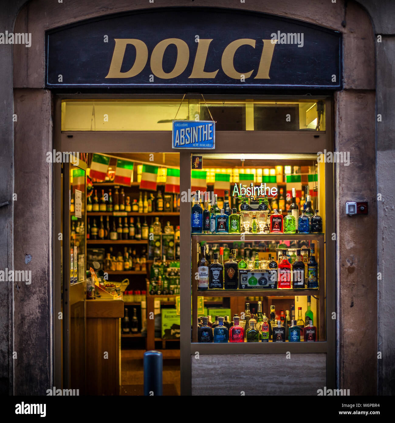 Sweets  Shopwindow in Roma, Italy Stock Photo