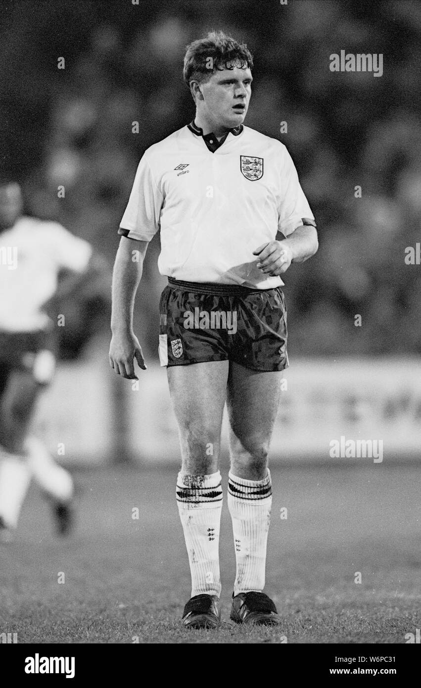 PAUL GASCOIGNE, ENGLAND and NEWCASTLE UNITED FC, 1988 Stock Photo Alamy