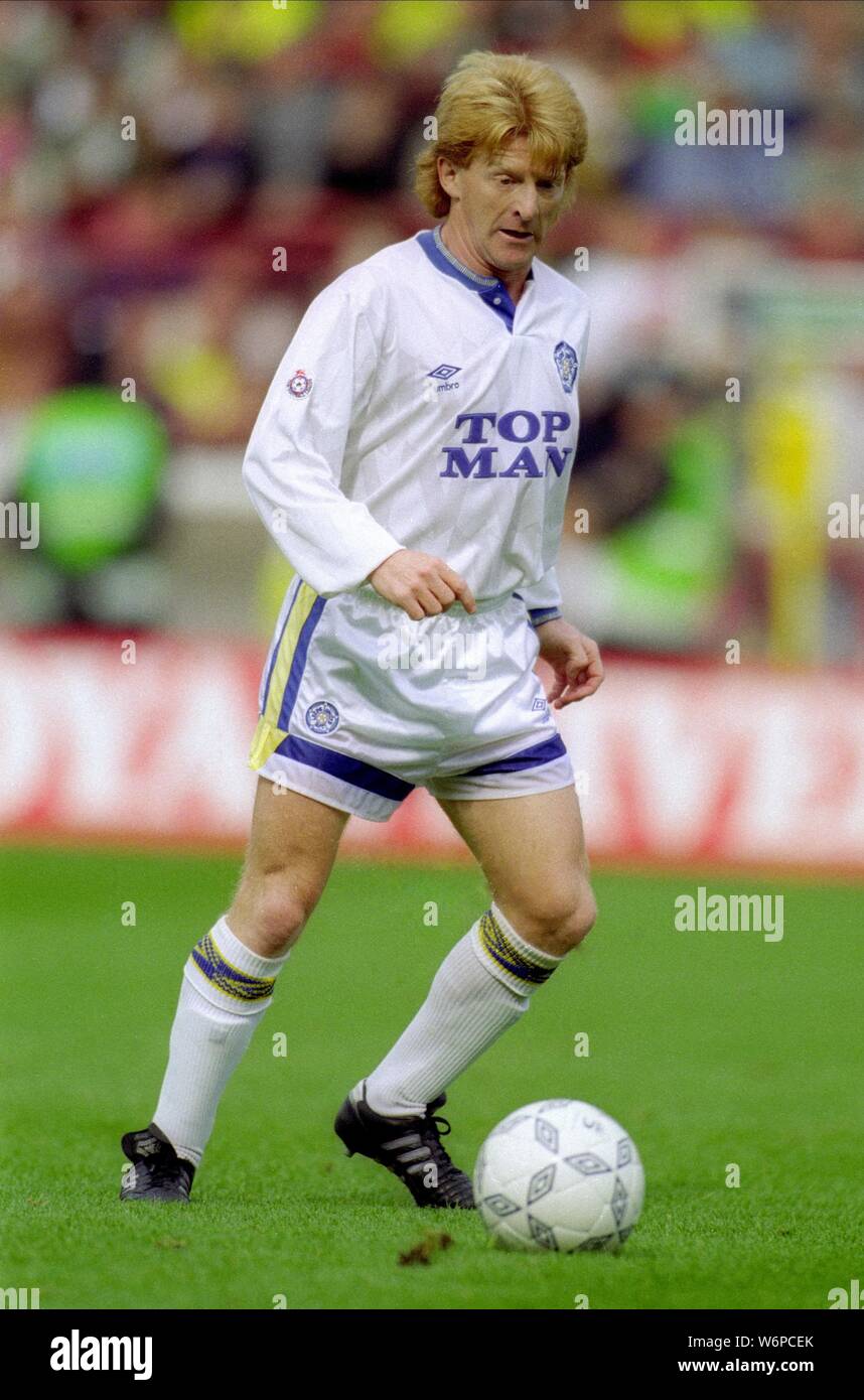 GORDON STRACHAN, LEEDS UNITED FC, 1990 Stock Photo - Alamy