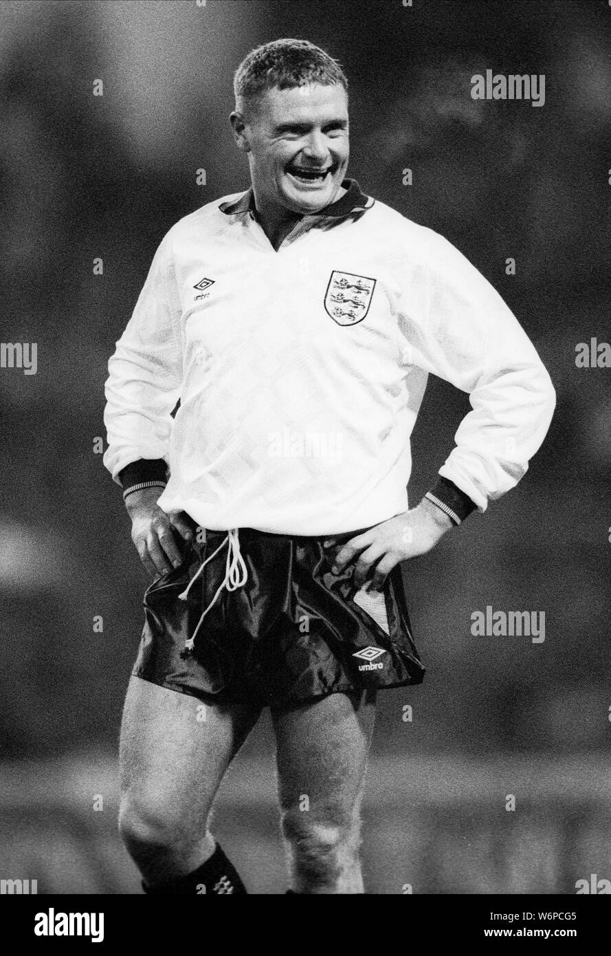 PAUL GASCOIGNE, ENGLAND and TOTTENHAM HOTSPUR FC, 1991 Stock Photo Alamy