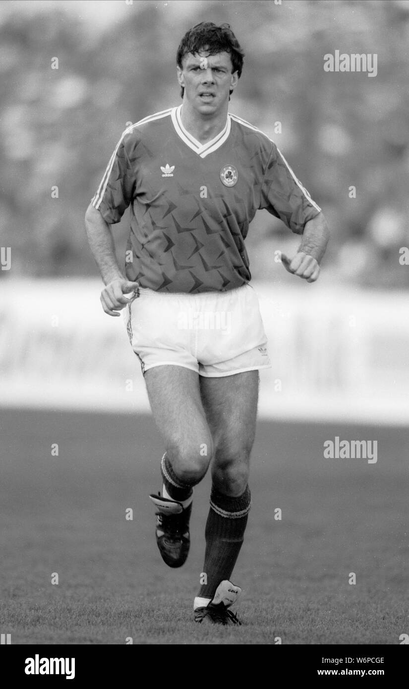 DAVID O'LEARY, REPUBLIC OF IRELAND and ARSENAL FC, 1990 Stock Photo