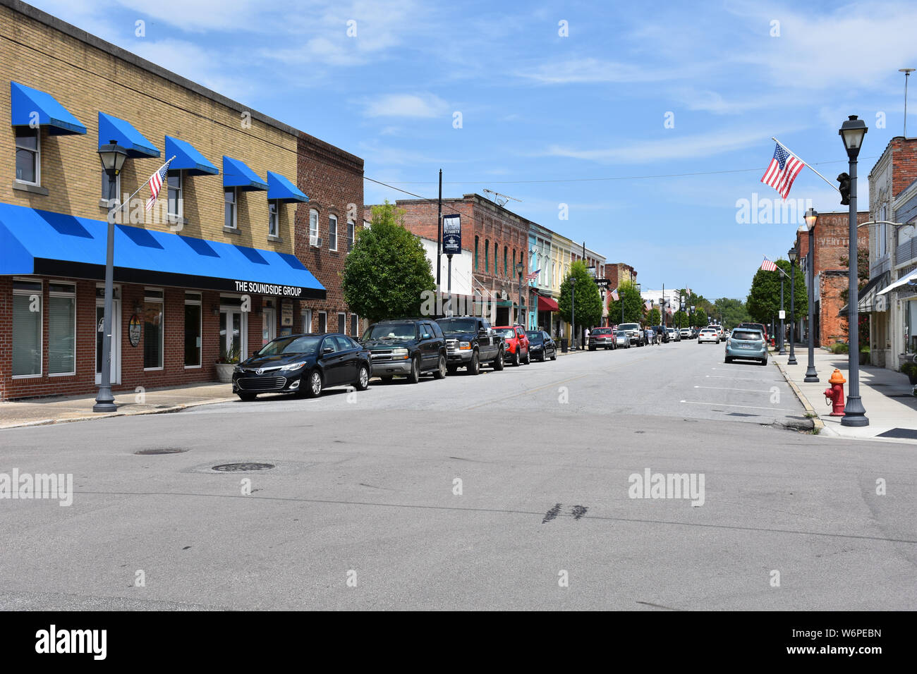 Main Street in small town Plymouth, North Carolina USA Stock Photo Alamy