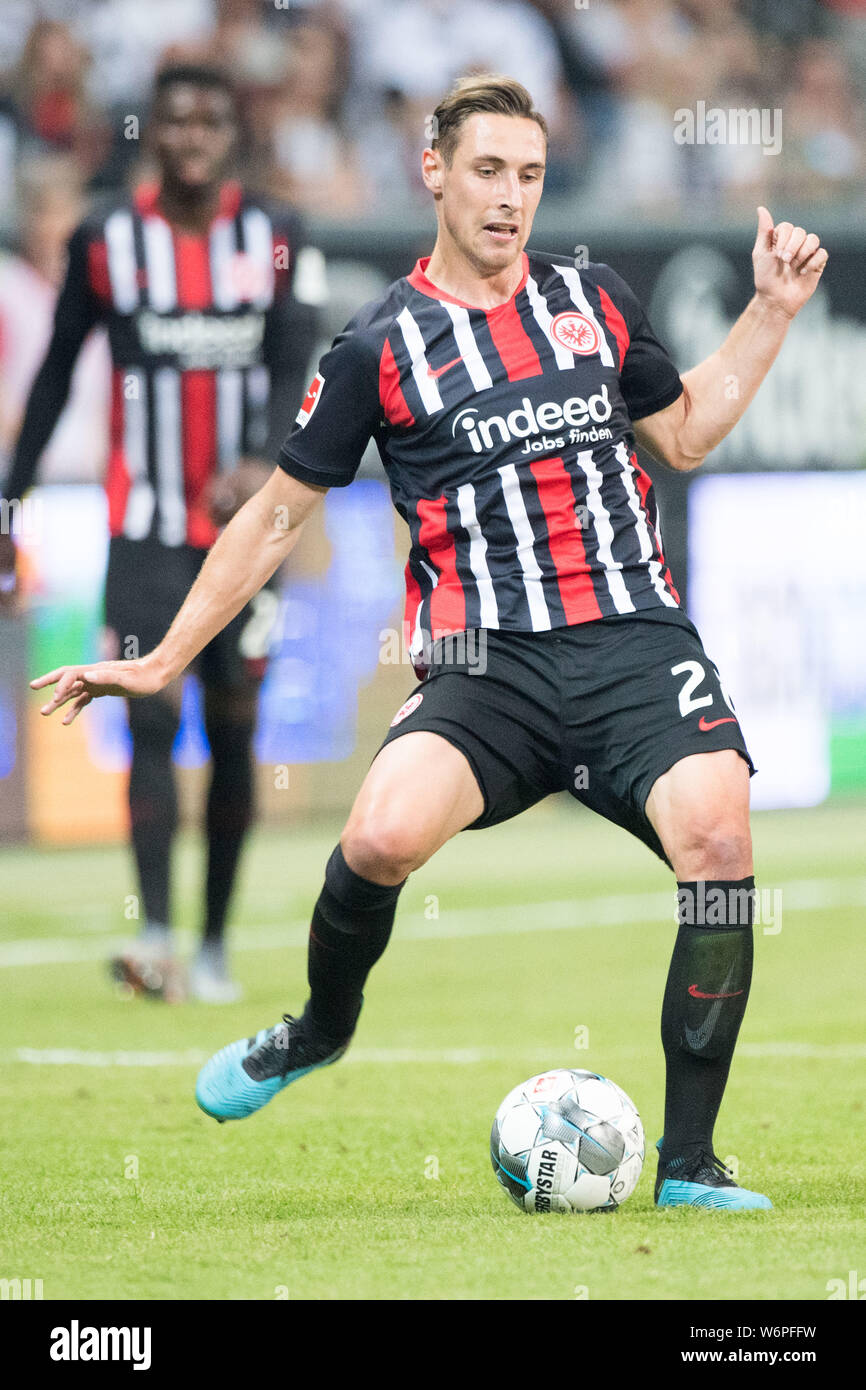 Frankfurt, Deutschland. 02nd Aug, 2019. Frankfurt (F) - FC Flora Tallinn (Flora) 2: 1, on 01.08. 2019 in Frankfurt/Germany. | Usage worldwide Credit: dpa/Alamy Live News Stock Photo