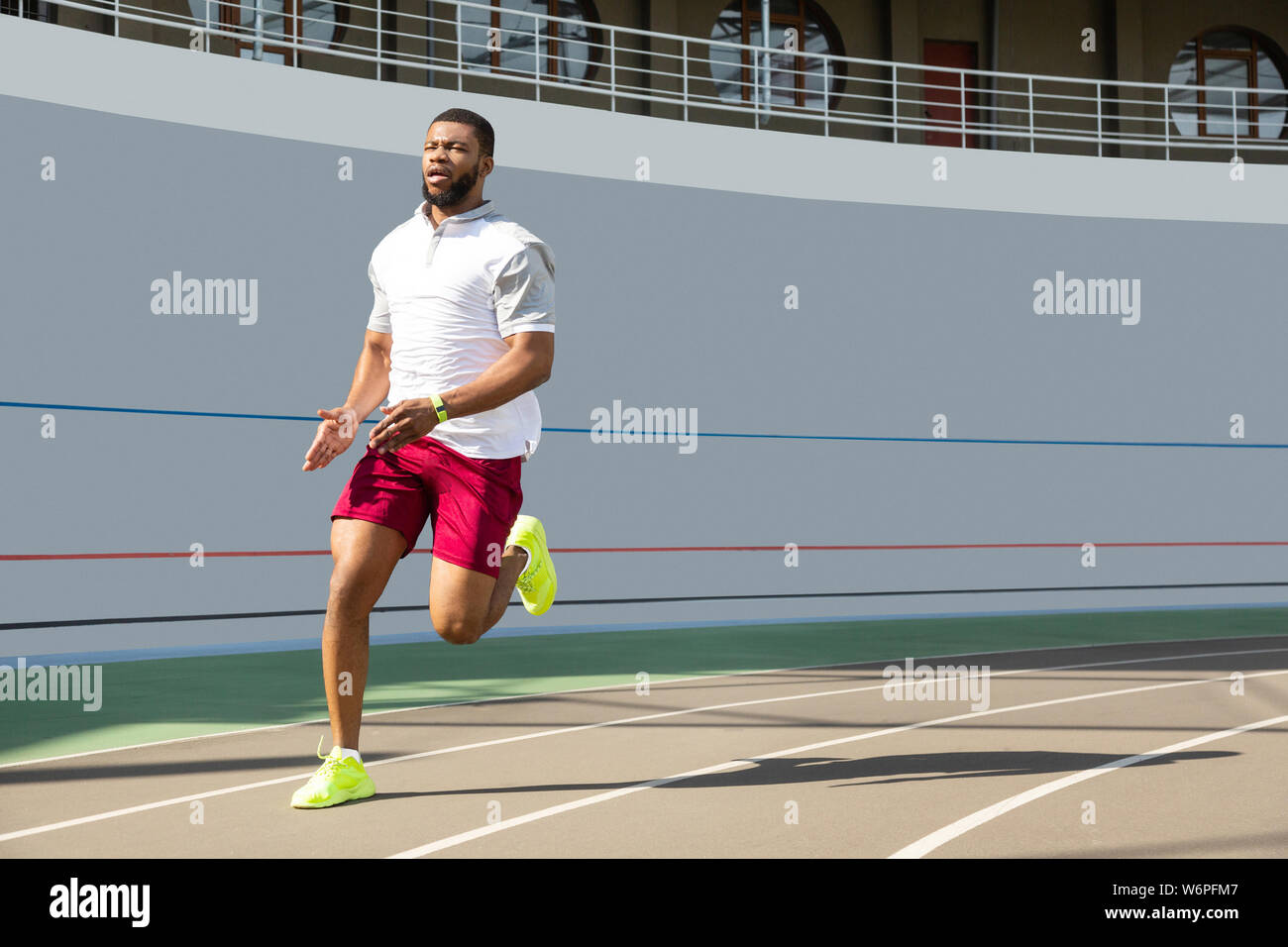 Handsome african american sportsman hi-res stock photography and images ...