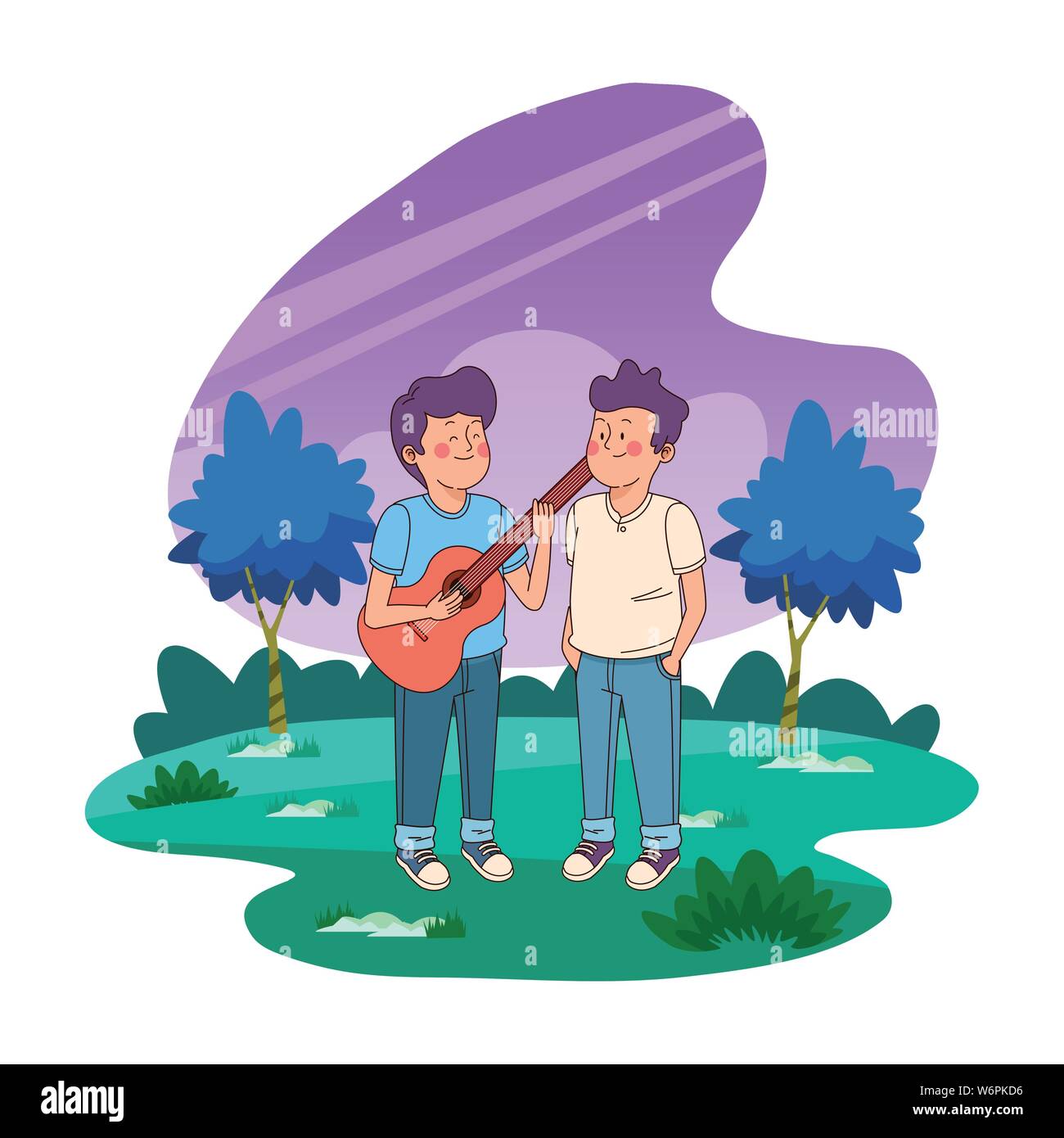 Teenagers friends smiling and having fun Stock Vector Image & Art - Alamy