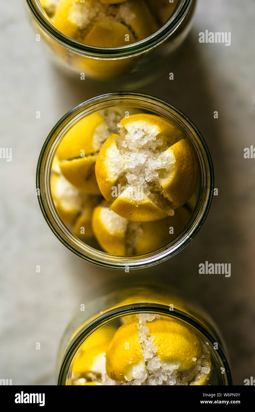 Preserved lemons with salt hires stock photography and images Alamy