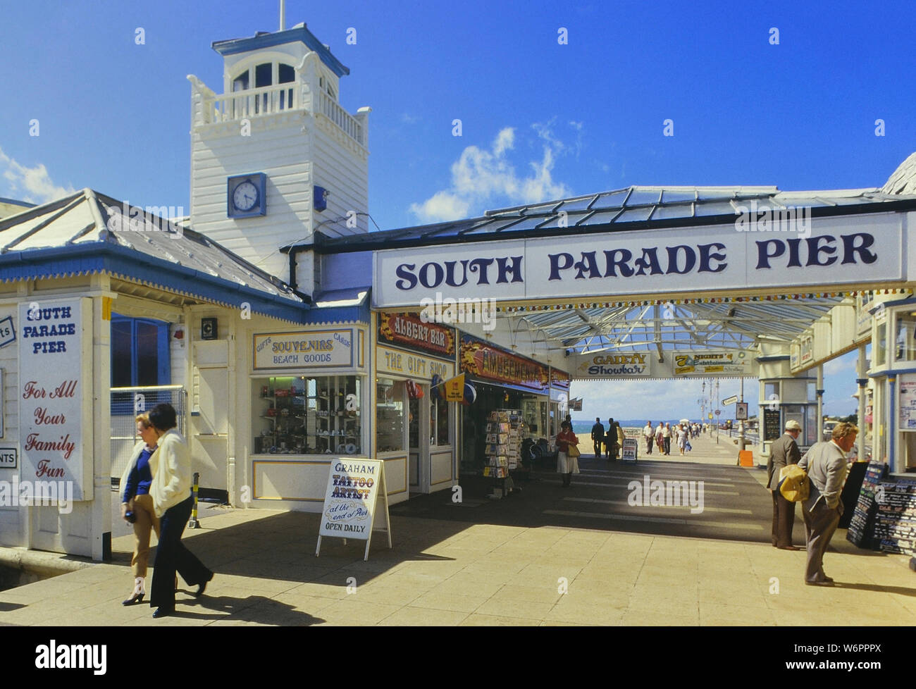South parade Pier entrance, Southsea, Portsmouth, Hampshire, England