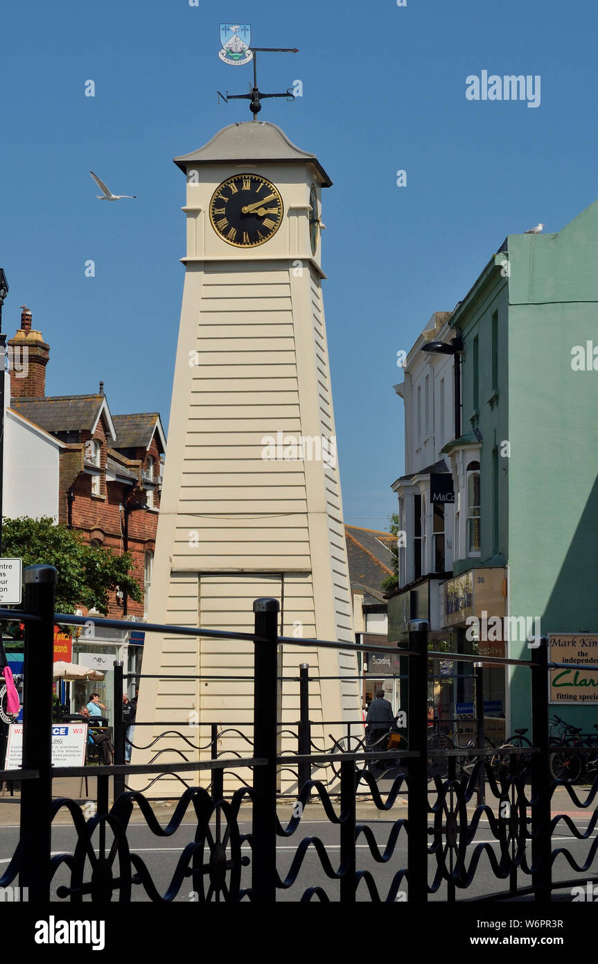 Millennium Clock Tower, Littlehampton, West Sussex, England, UK Stock Photo Alamy