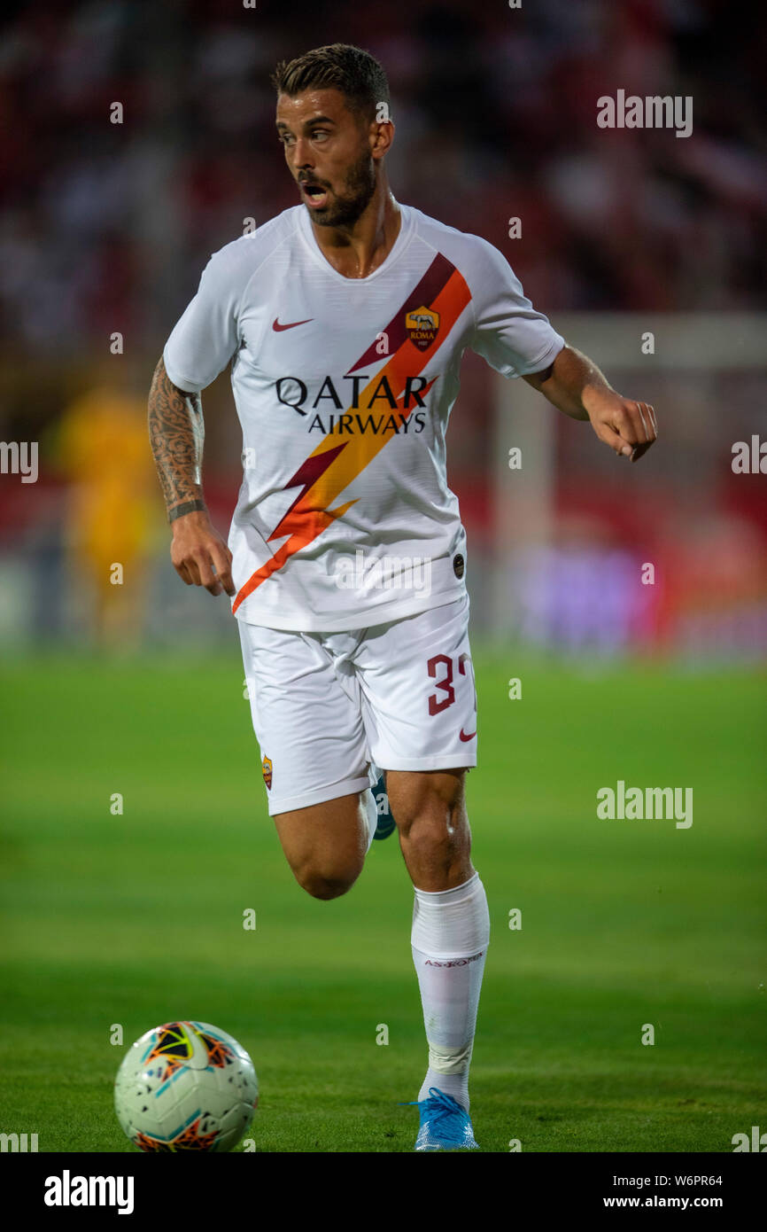 Leonardo Spinazzola Roma During The Pre Season Friendly Match Between Perugia 1 3 Roma At Renato Curi Stadium On July 31 2019 In Perugia Italy Credit Maurizio Borsari Aflo Alamy Live News Stock Photo Alamy