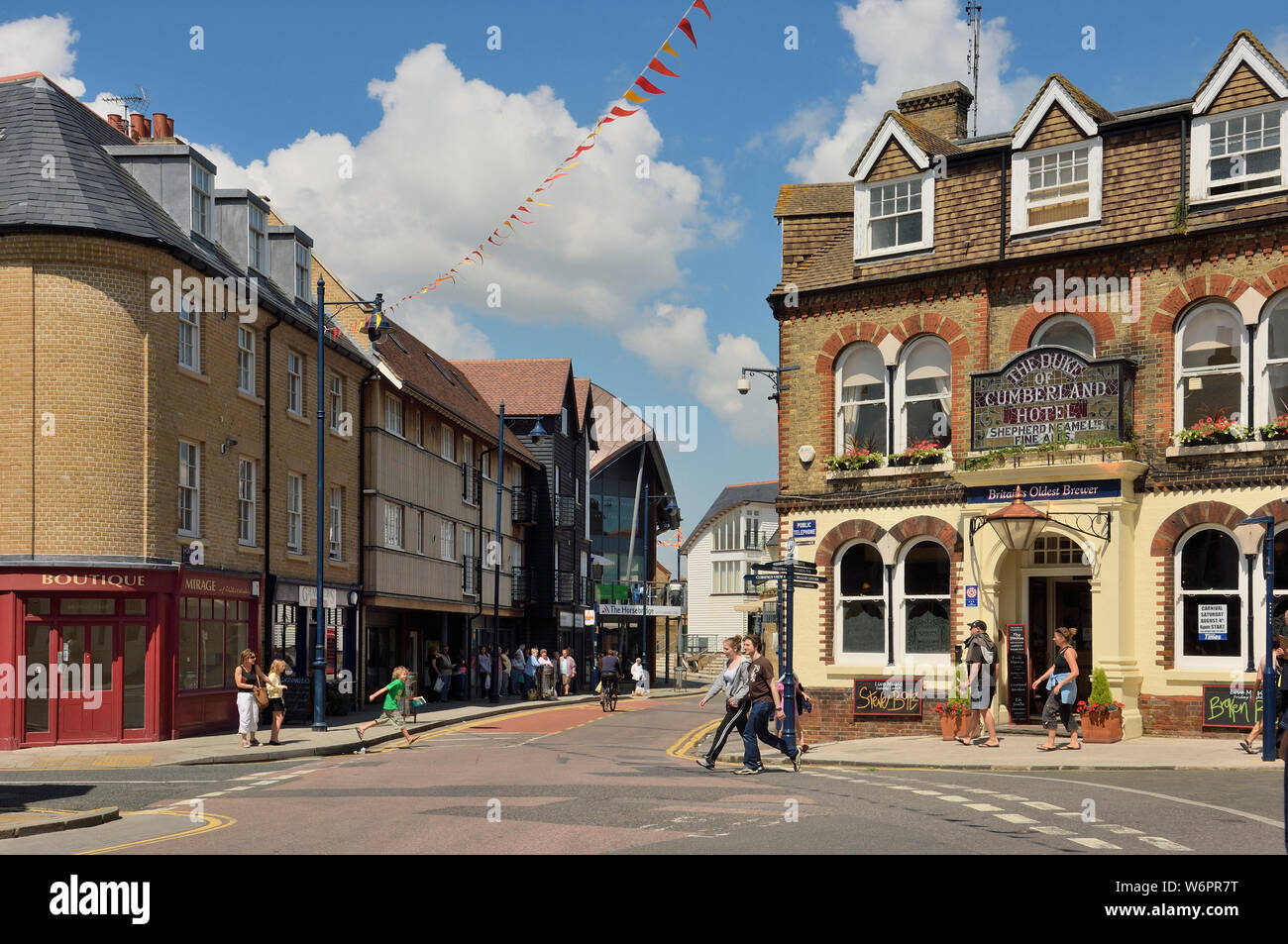 Whitstable town centre, Kent, England, UK Stock Photo