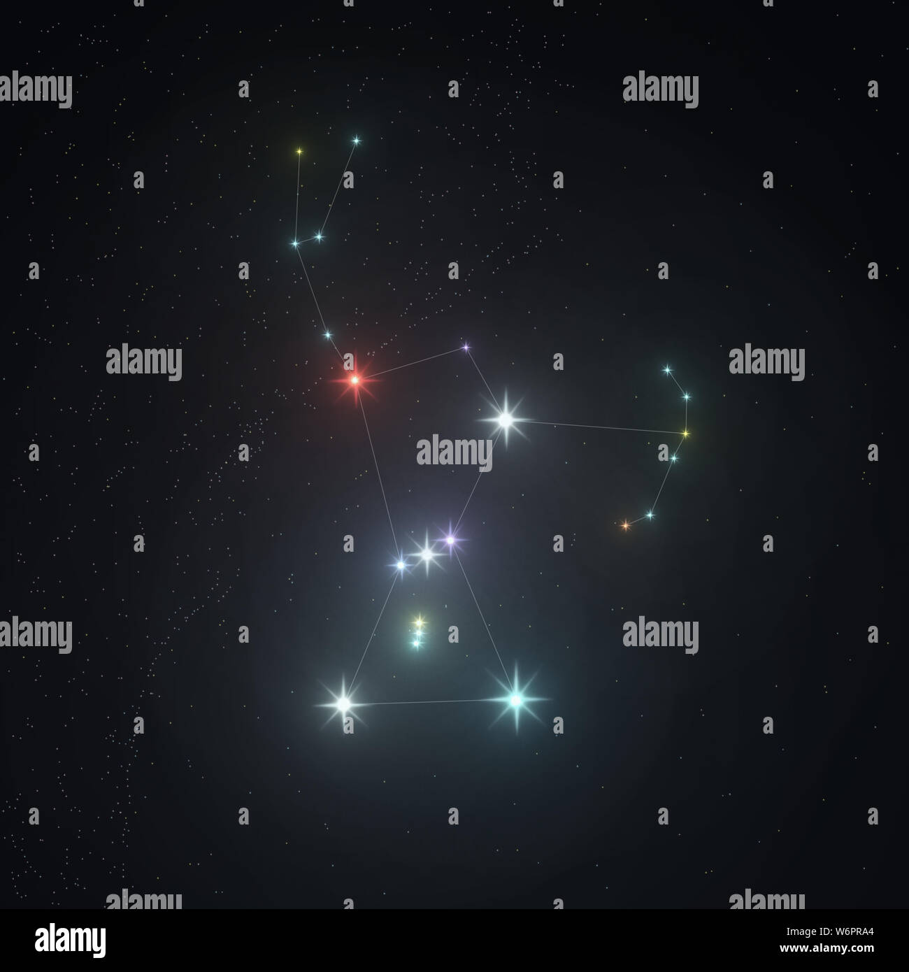 Orion Map Star Constellation Maps High Resolution Stock Photography and Images ...