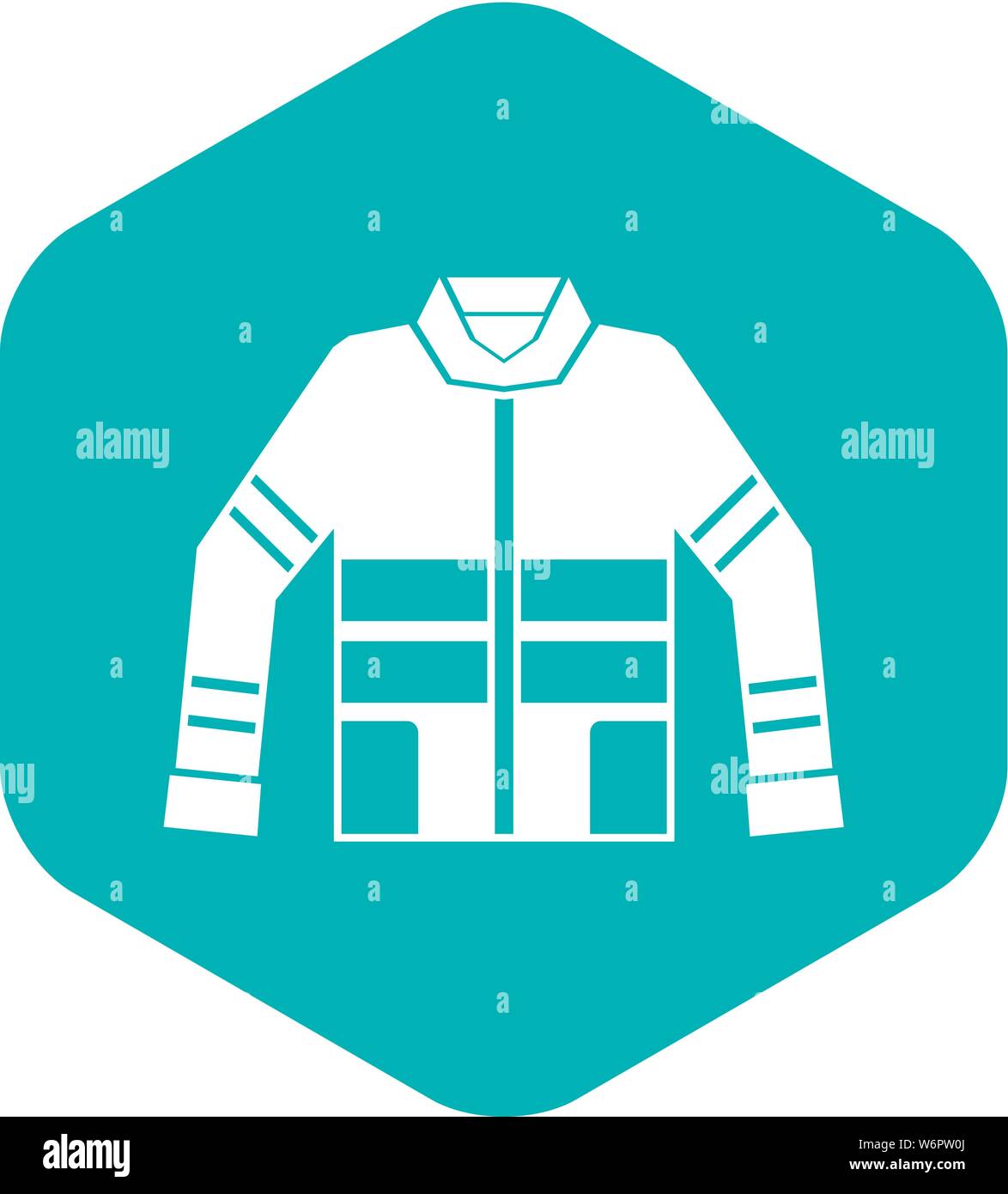 Firefighter jacket icon, simple style Stock Vector Image & Art - Alamy