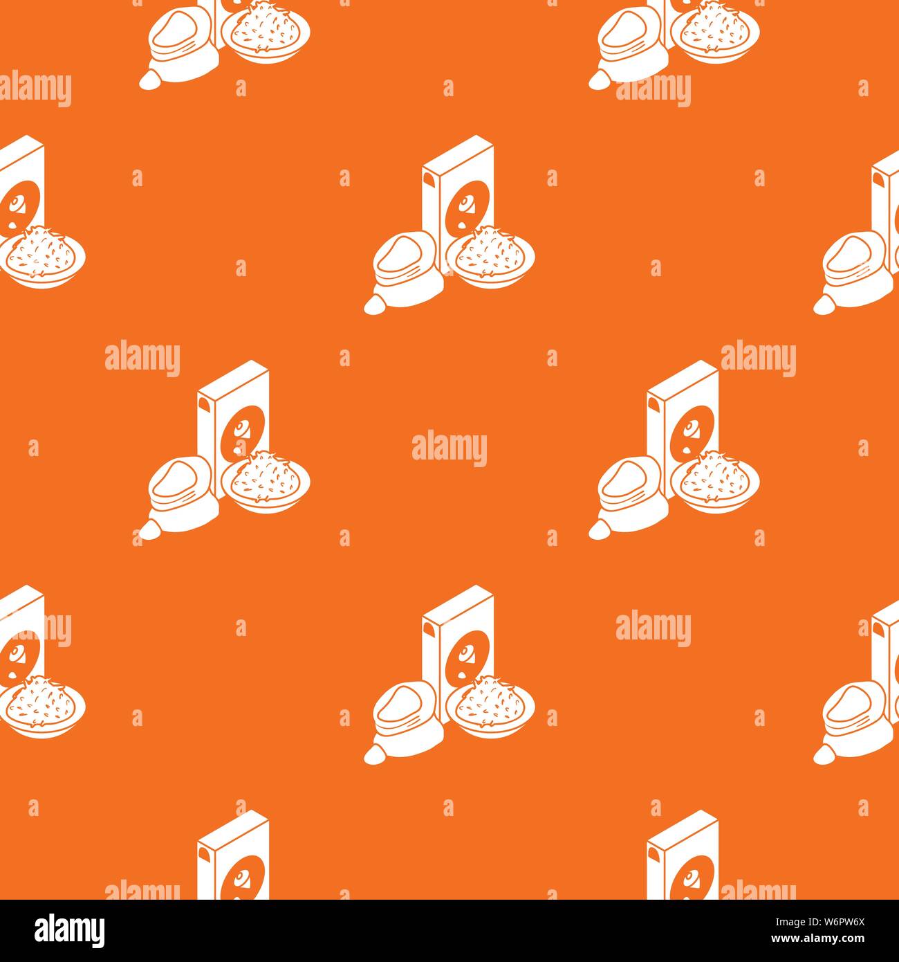 Corn flour pattern vector orange Stock Vector Image & Art Alamy
