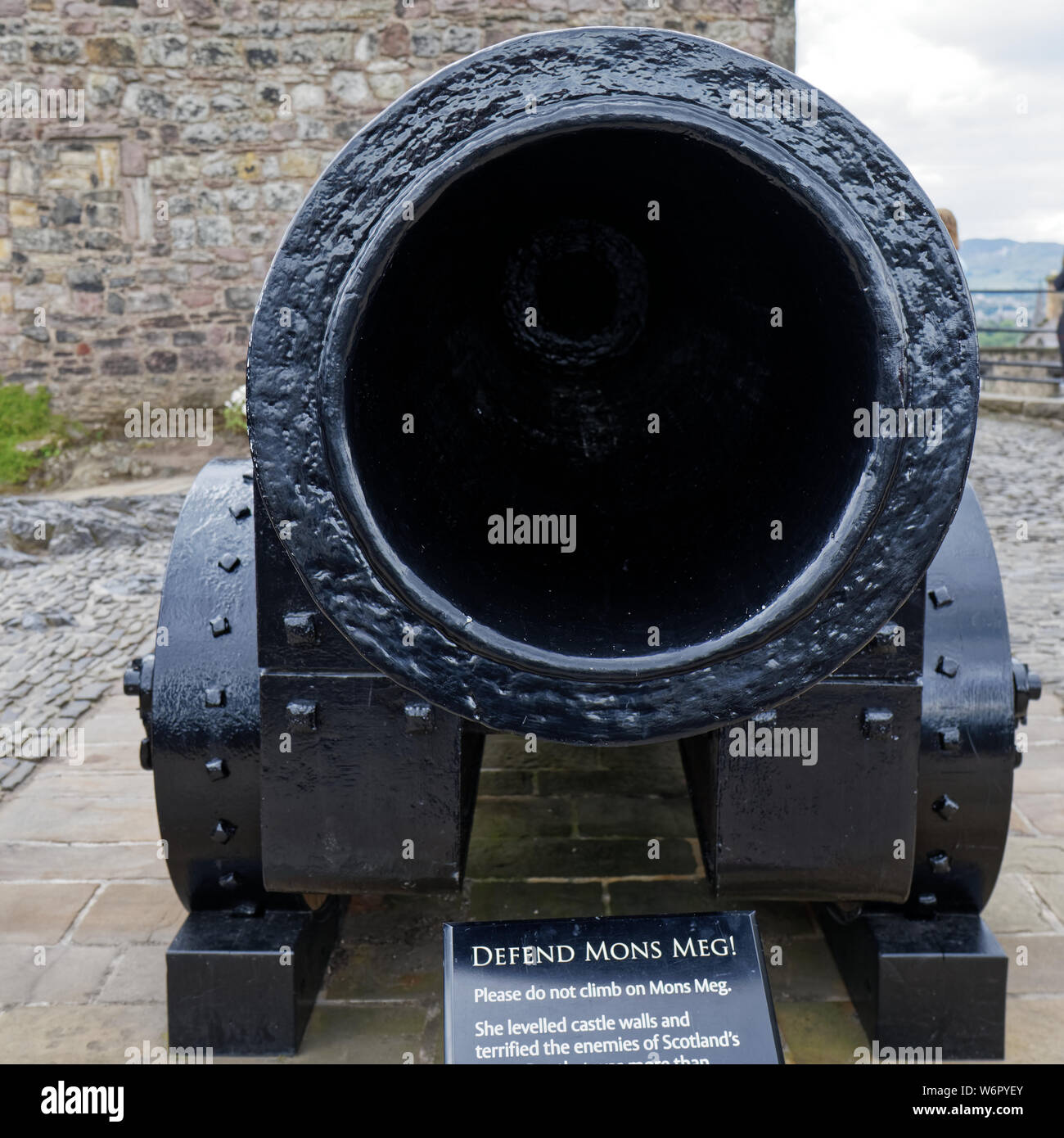 Mons Meg bombard, Edinburgh Castle Scotland, United Kingdom Stock