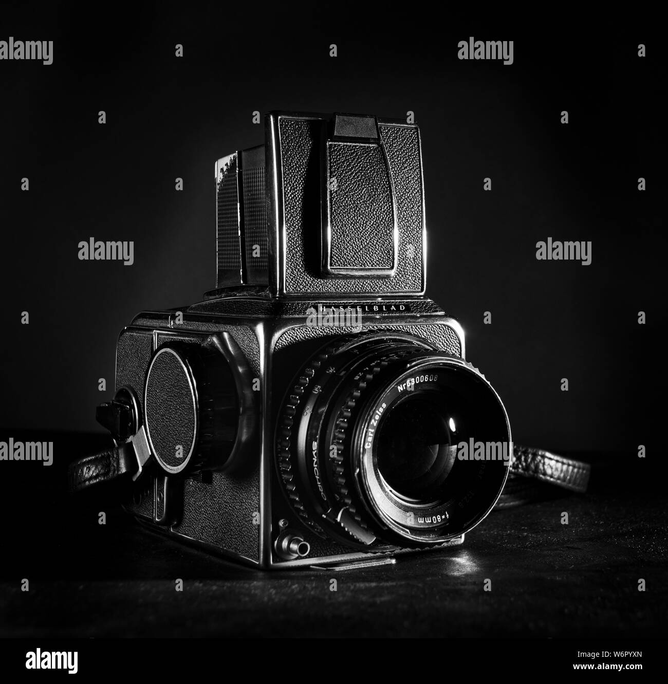 Old film Hasselblad camera Stock Photo