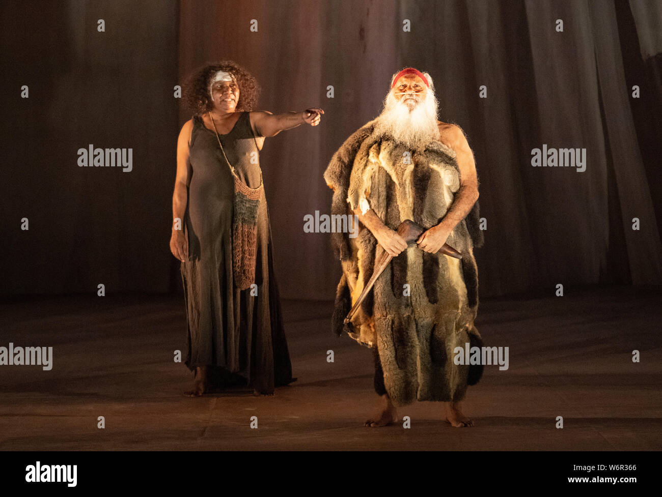 Edinburgh, Scotland, UK. 2nd Aug, 2019. Preview performance of extracts from the play The Secret River by Sydney Theatre Company at the King's Theatre . Adapted from the novel by Kate Grenville, this multi award winning stage drama charts the story of two families divided by culture and land. Credit: Iain Masterton/Alamy Live News Stock Photo