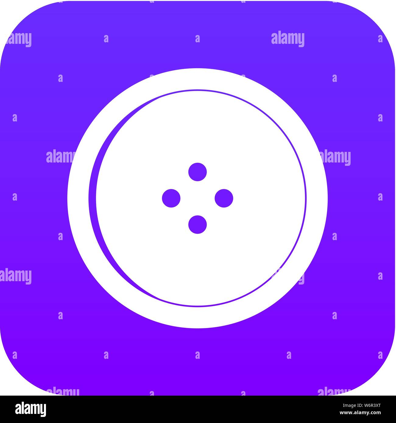 Round sewing button icon digital purple Stock Vector Image & Art - Alamy