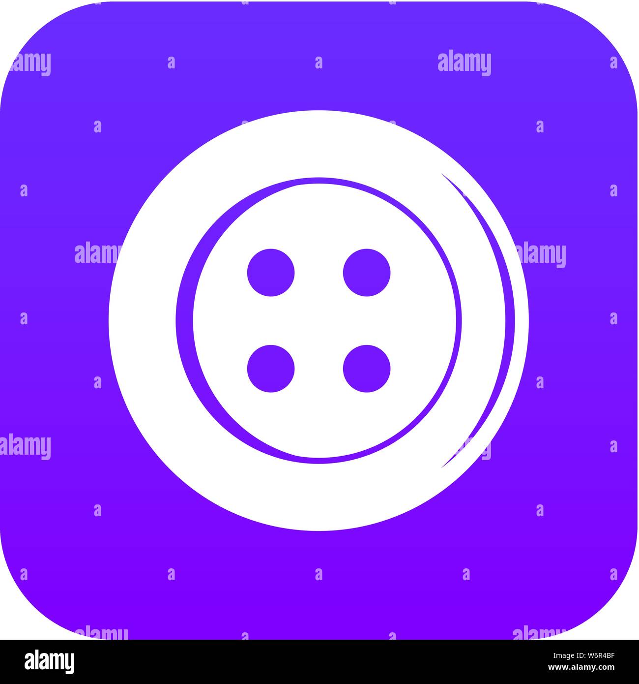 Sewing button icon digital purple Stock Vector Image & Art Alamy