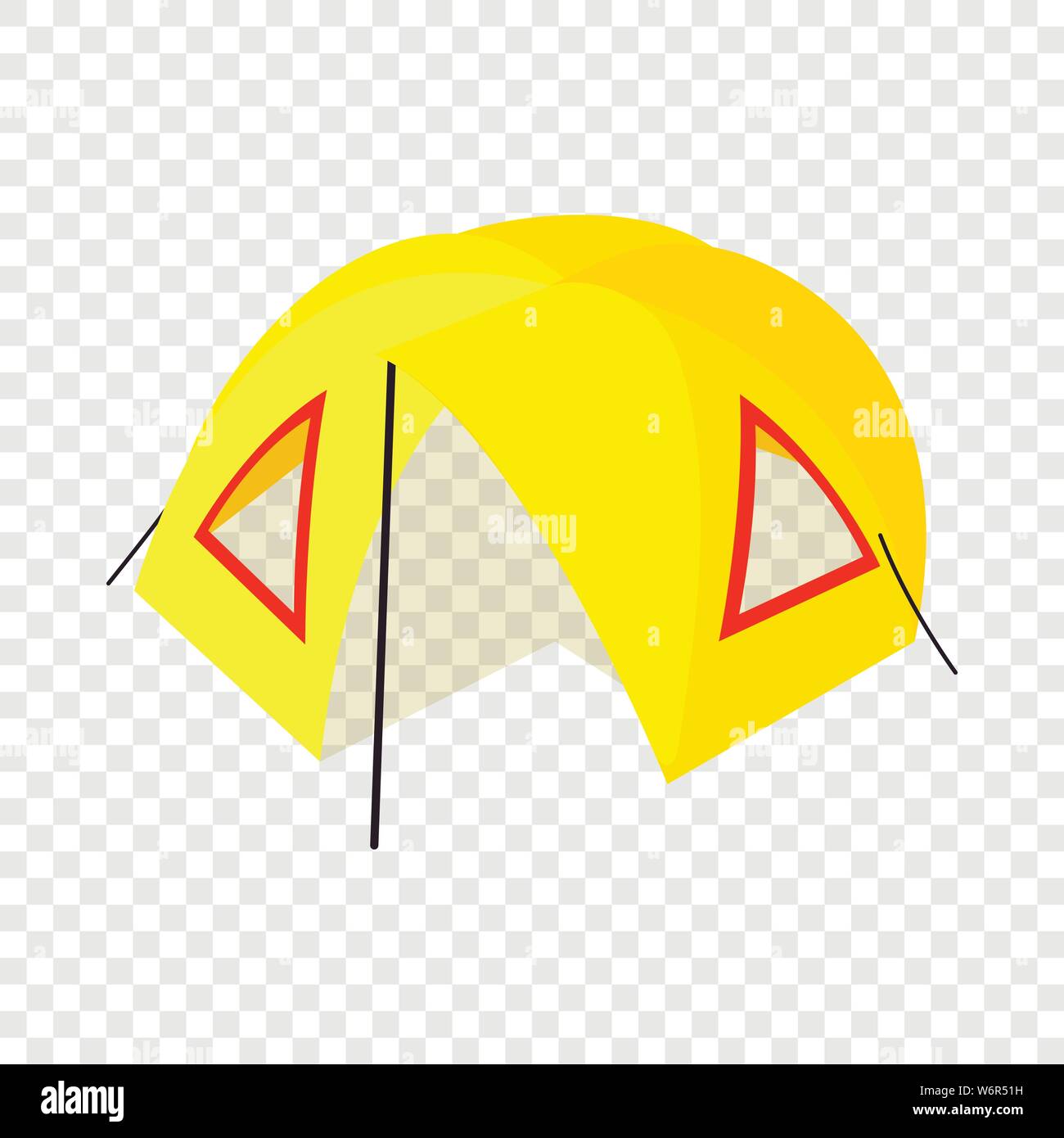 Camp tent icon, isometric 3d style Stock Vector