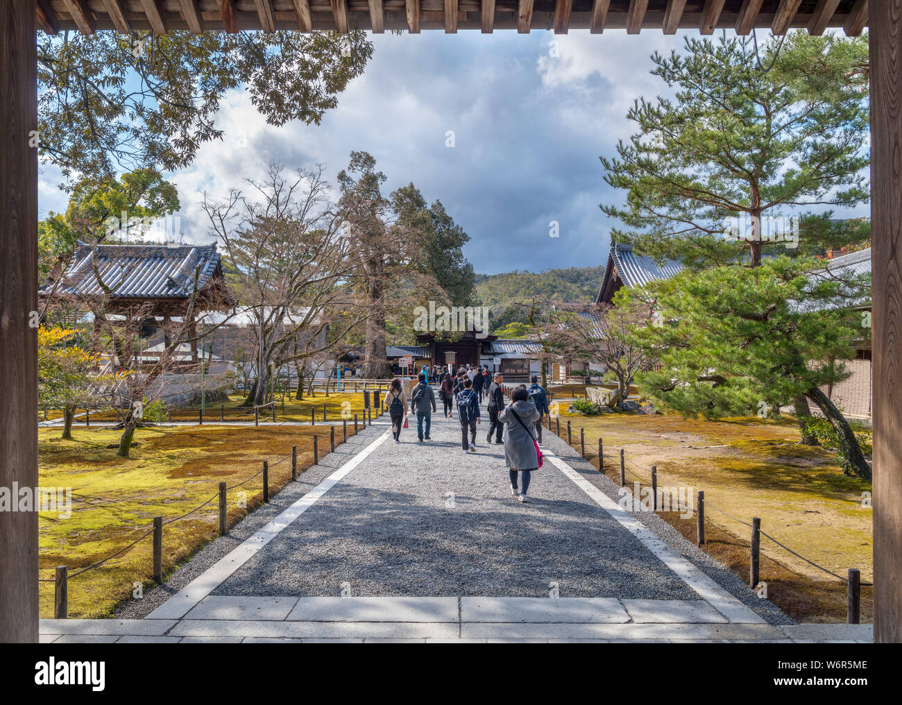 Entrance to Kinkaku-ji (Temple of the Golden Pavilion), Kyoto, Japan Stock Photo