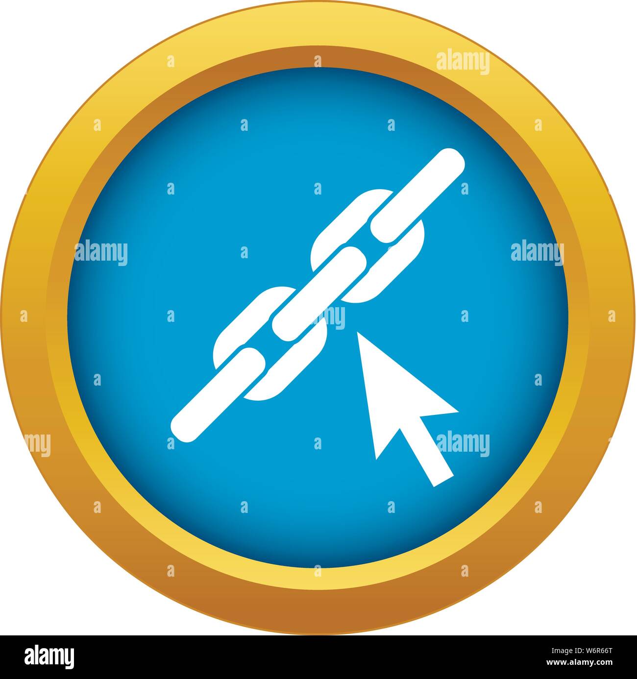 Chain link icon blue vector isolated Stock Vector Image & Art Alamy