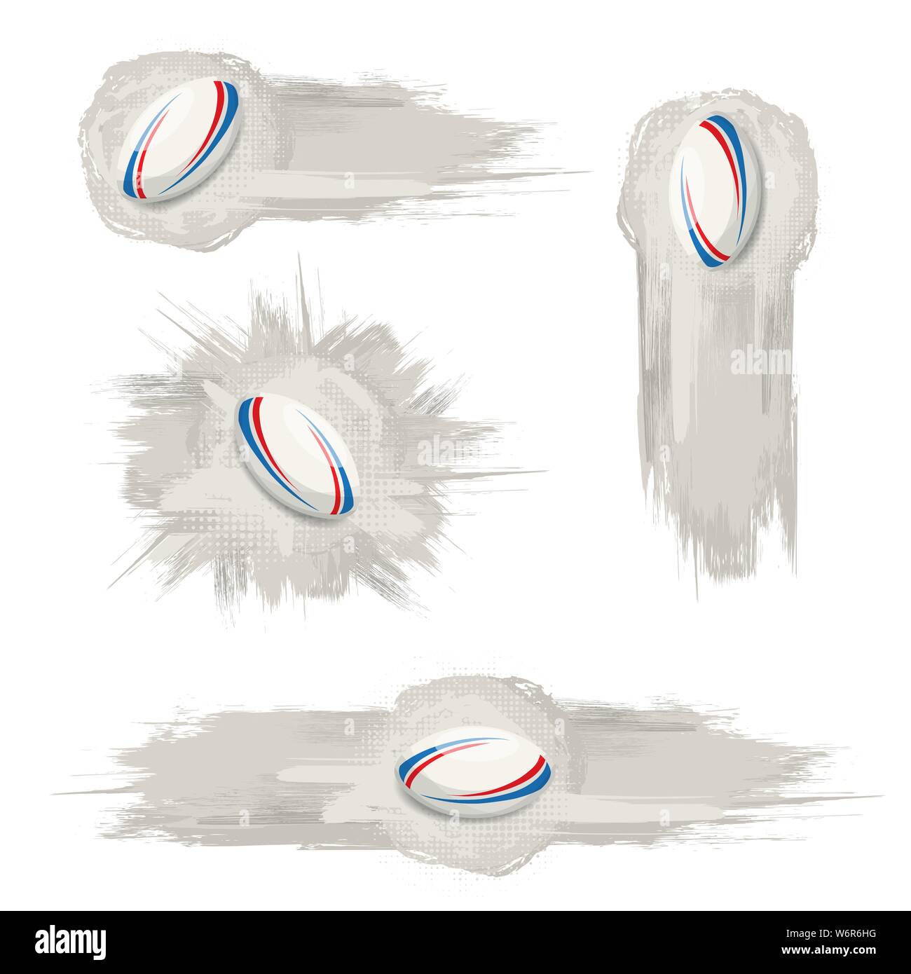 Set of different color sport balls isolated on white background Stock ...