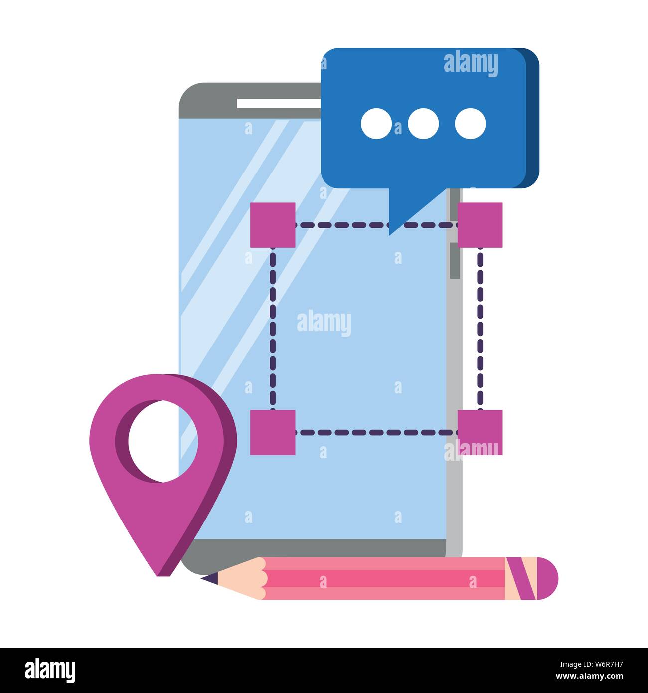 technology web digital hardware cartoon Stock Vector Image & Art - Alamy