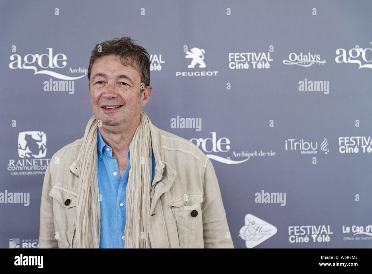 Cap of Agde, France.22th June,2019.Frédéric Bouraly attends The Herault Cinema and Television Festival in Agde,France Stock Photo